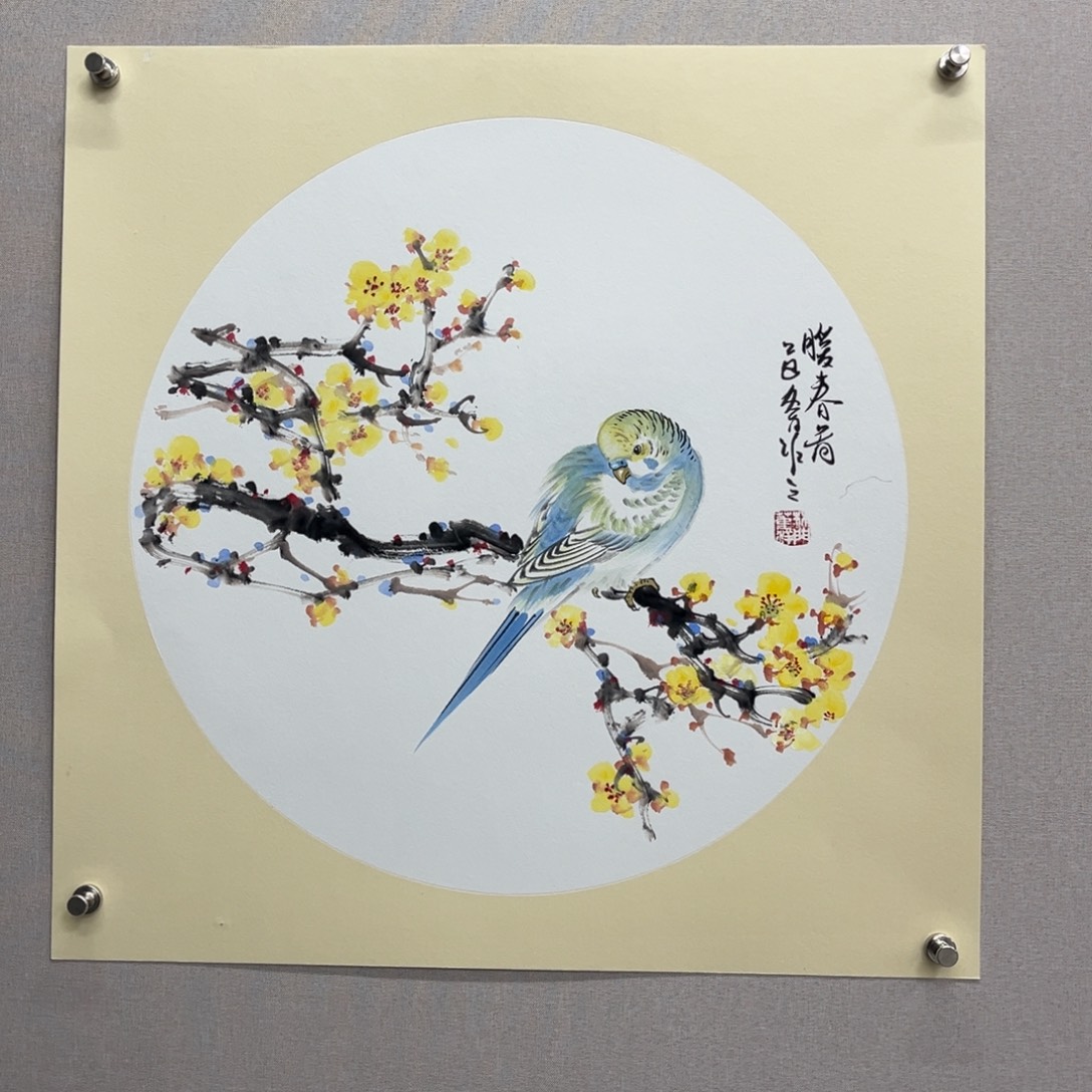 国画艺术家真人手绘