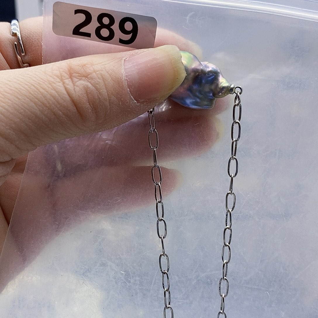 颈饰合金淡水珍珠