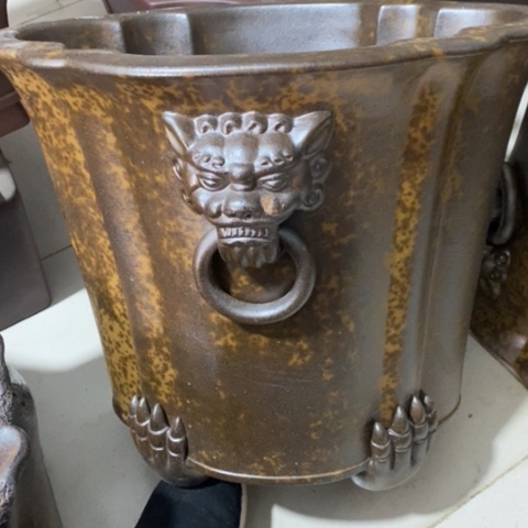 紫砂瑕疵宜兴紫砂花盆