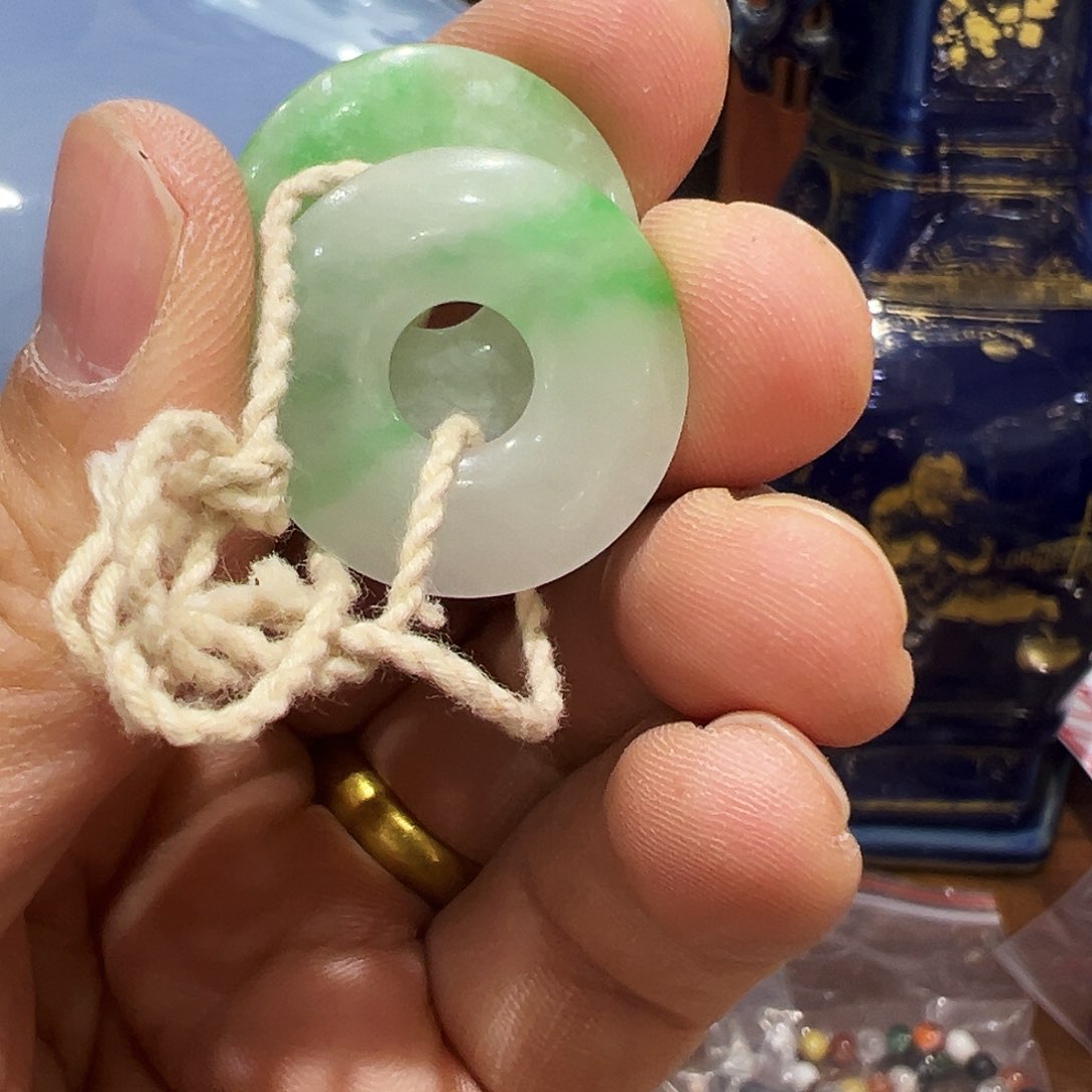 翡翠夔*府清代翡翠清代翡翠耳环