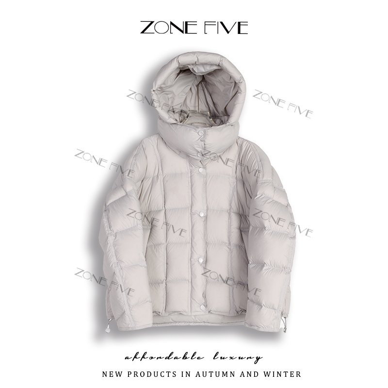 【95鹅绒】绒连帽泡芙羽绒服女短款小个子休闲宽松显瘦外套