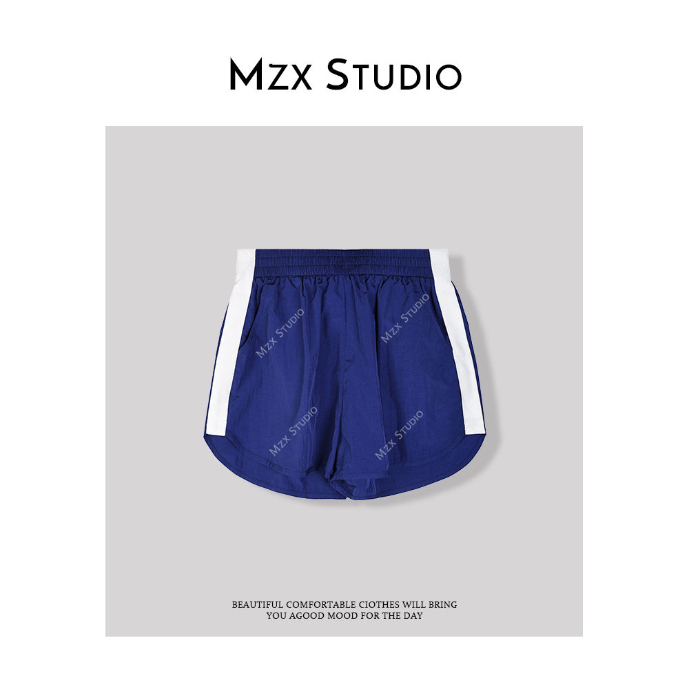 MZX 夏季侧拼接撞色运动休闲短裤KZ7357-X