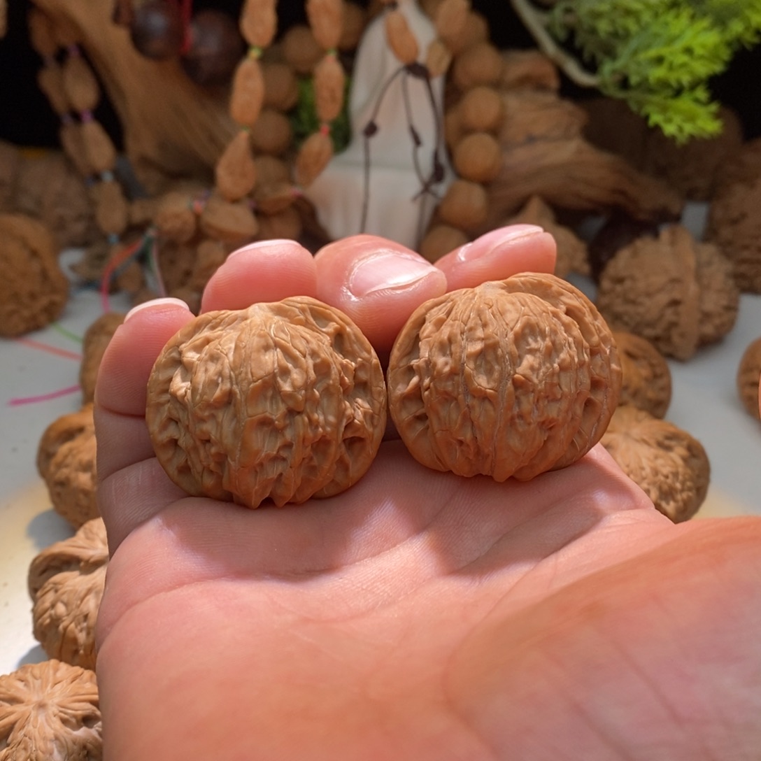 文玩核桃把件磨盘39