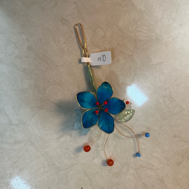 大麦吖古风发饰汉服绒花发簪 手工制作默认微瑕