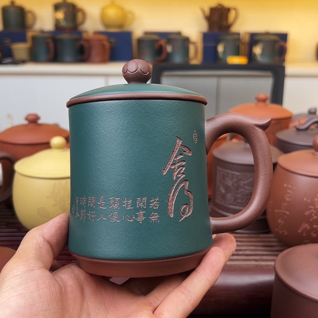 紫砂茶壶宜兴紫砂紫砂盖杯