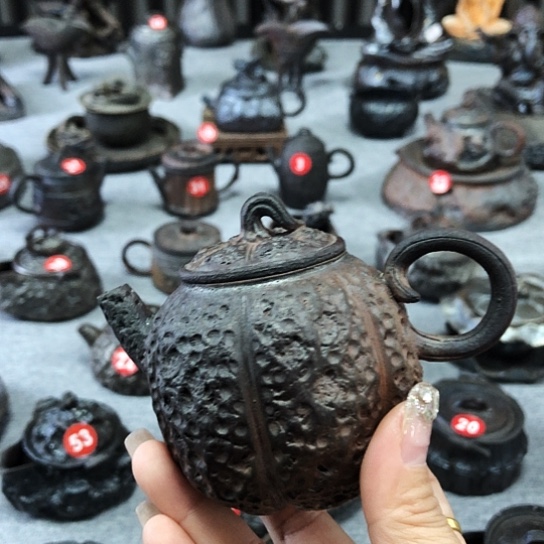 杯1南瓜壶全手捏柴烧茶器