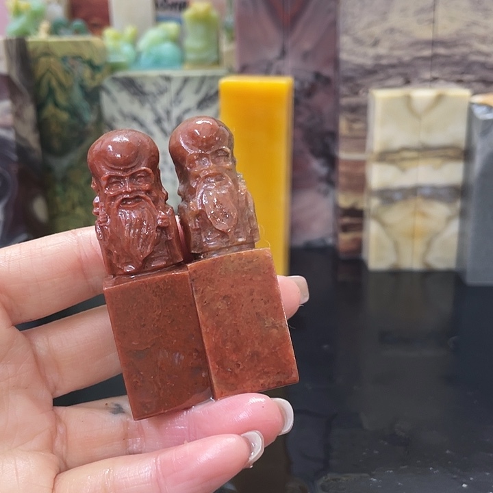 青田石鼓*佐混合各种石