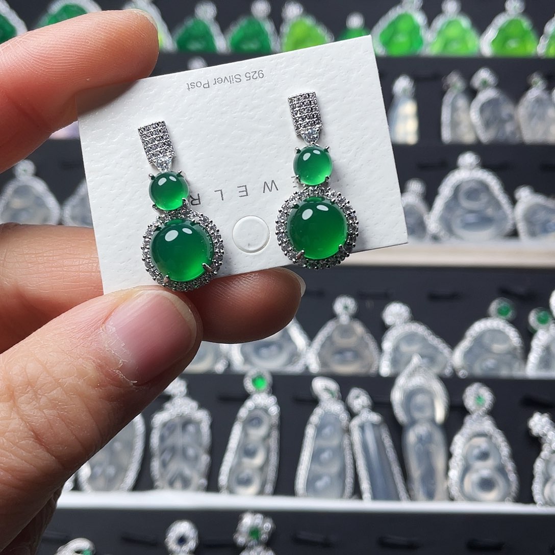 玛瑙/玉髓耳钉合金