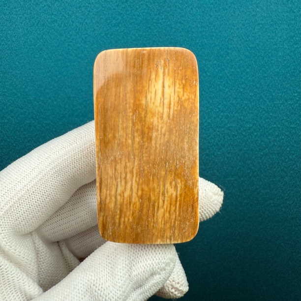 E24-76天然猛犸牙 带皮肥皂29×55×13.5mm支持鉴定 假一罚十