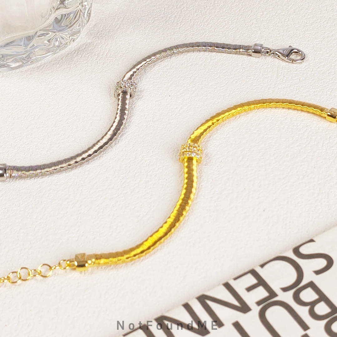 925银手链 「交织的辉光」设计款意大利工艺手链简约不手镯轻奢高级