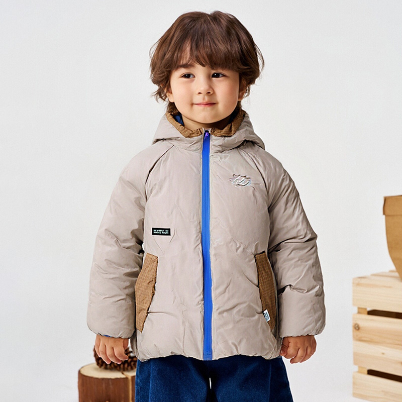 户外连帽羽绒服#34181515女童男童休闲宝宝外穿加厚小童