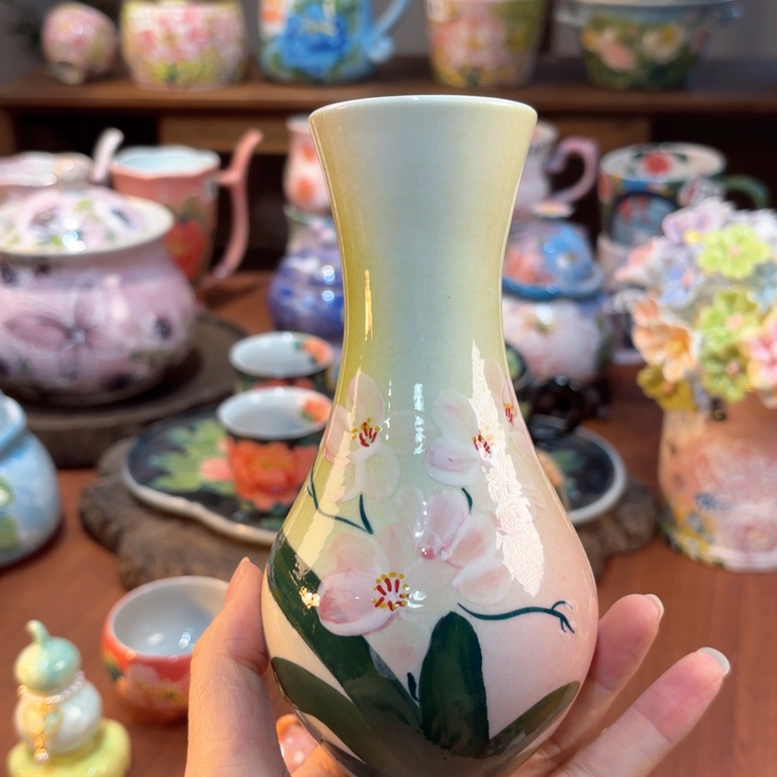 景德镇手绘高温釉下彩陶瓷茶具