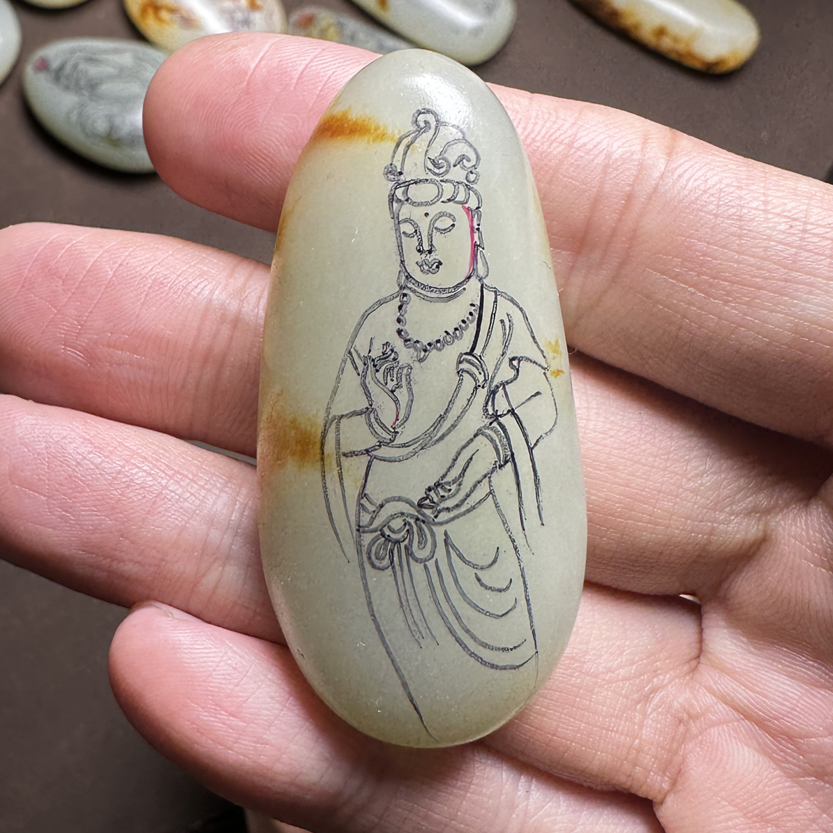 和田玉定制雕刻观音作品