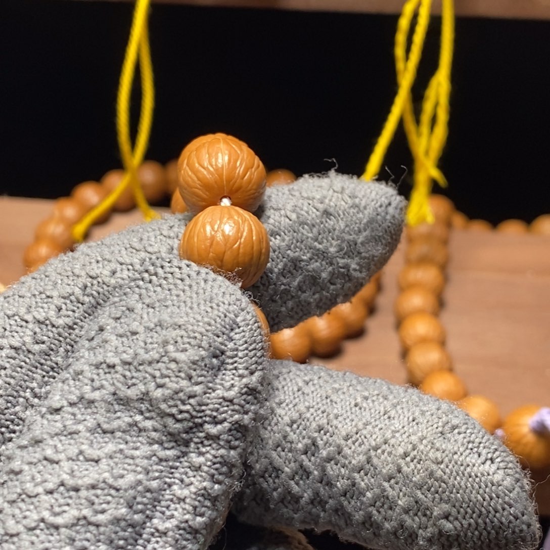 _***咕吊坠猴头核桃原皮原色聚宝盆12