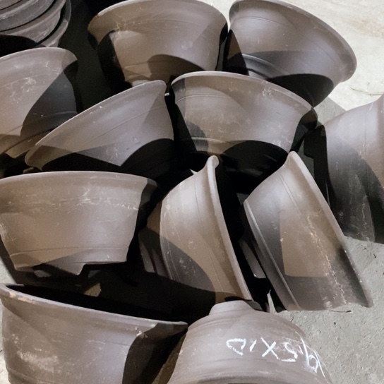 紫砂花盆100-11。 19,5-10