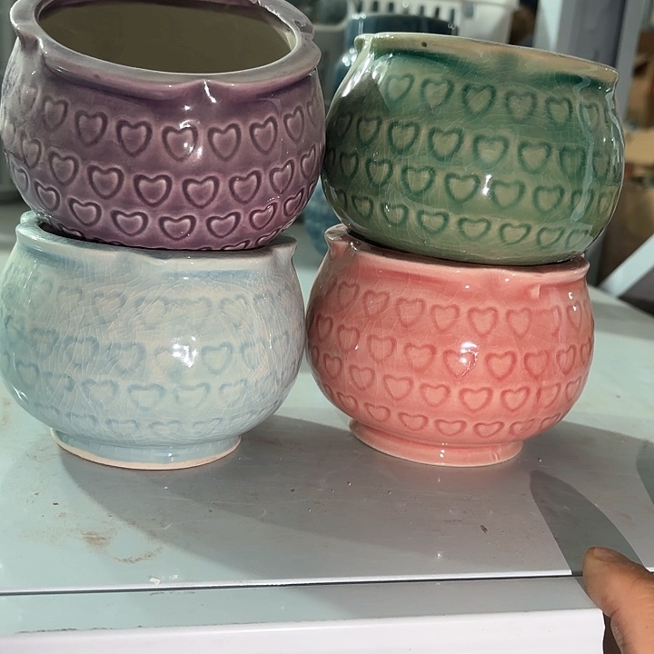 红陶量货｜口高深浅搭配发4