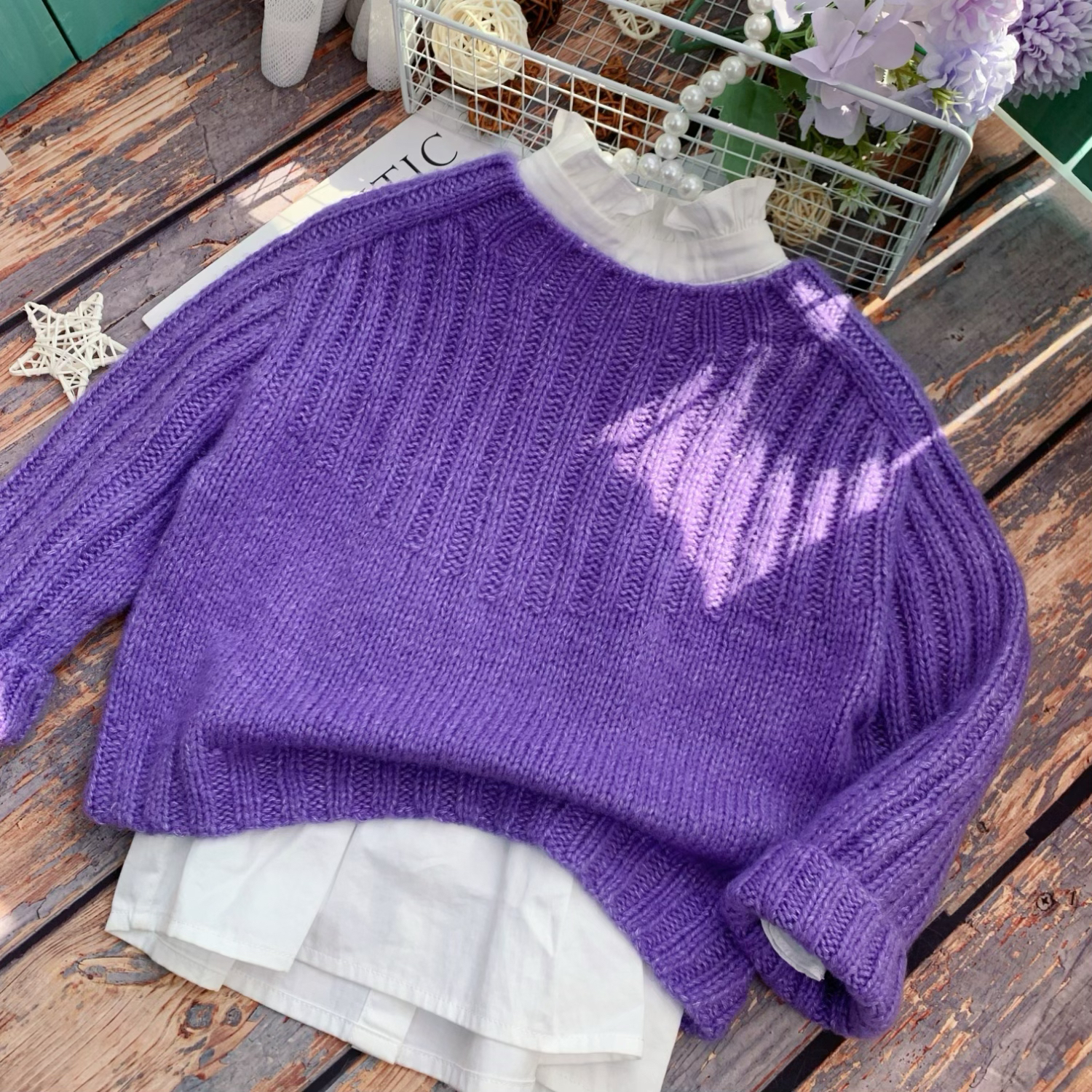 织《简爱》羊毛羊绒线亲子毛衣手工编织材料一份25克非成衣