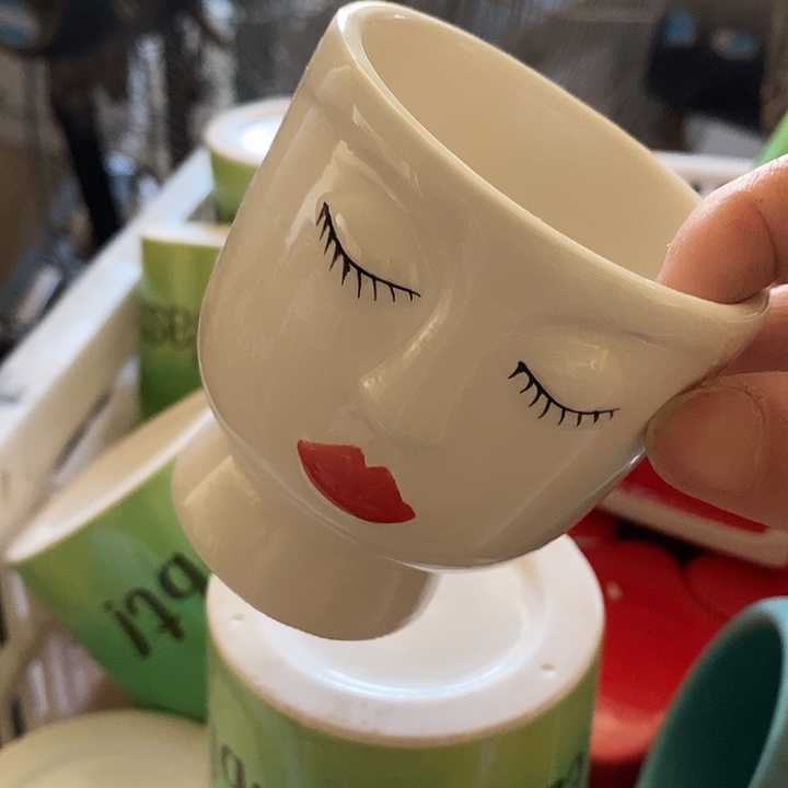 陶盆有孔 瑕疵针孔漏釉介意勿拍外高 8外口7