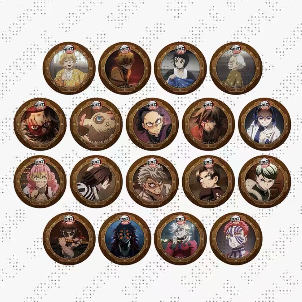 【鬼灭之刃】 无限城cafe咖啡第三期吧唧 徽章盲盒 未成年禁止下单