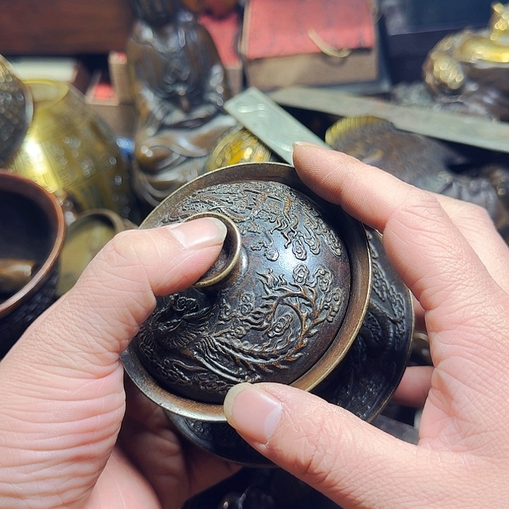 铜器摆件收收藏藏