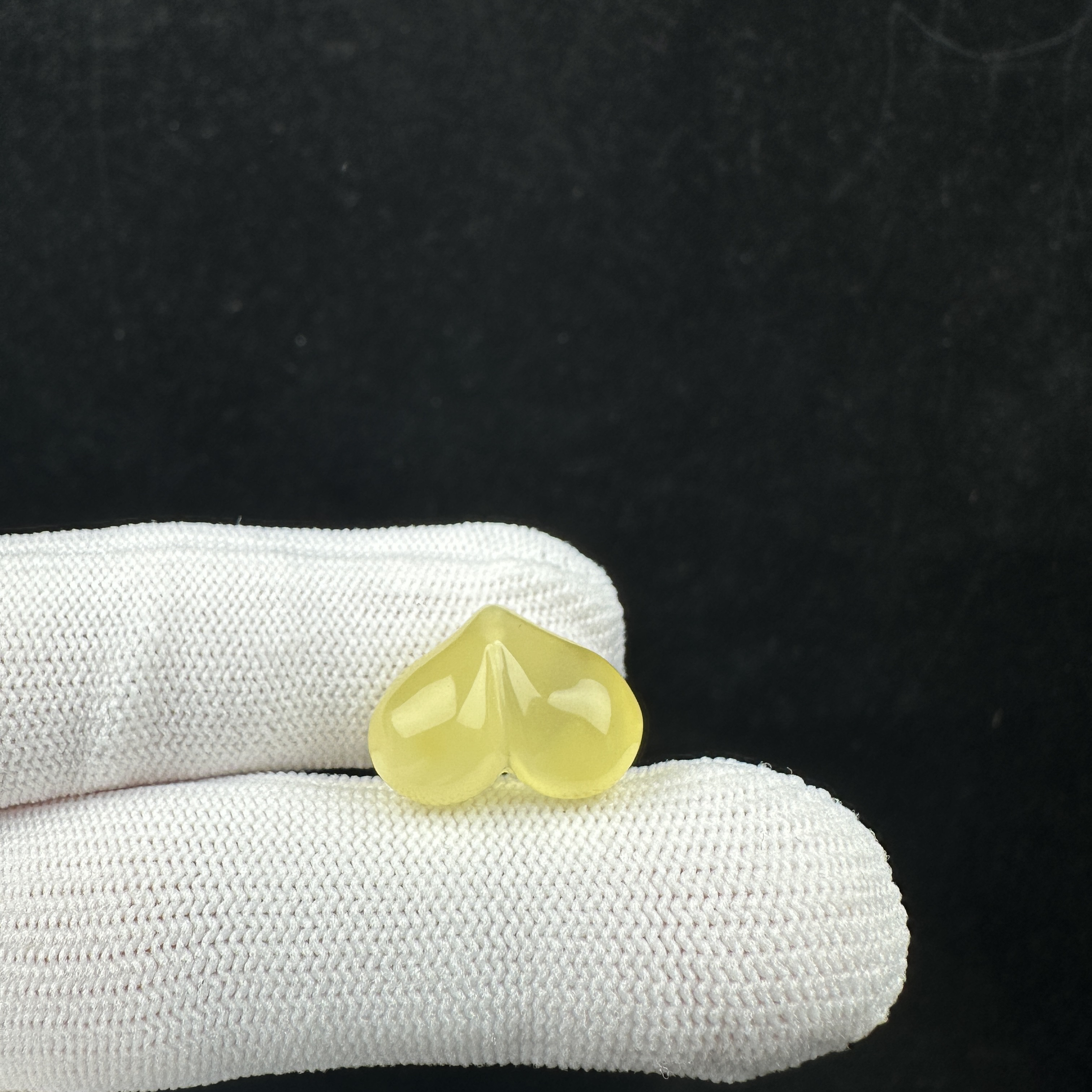 K8622天然原矿蜜蜡 爱心18.6*14mm支持复检假一罚十