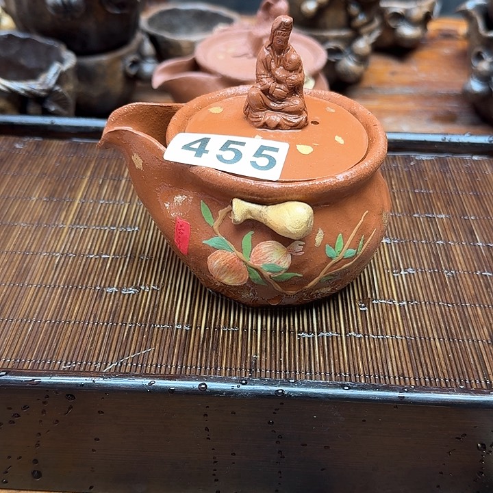 纯手工制作粗陶茶具