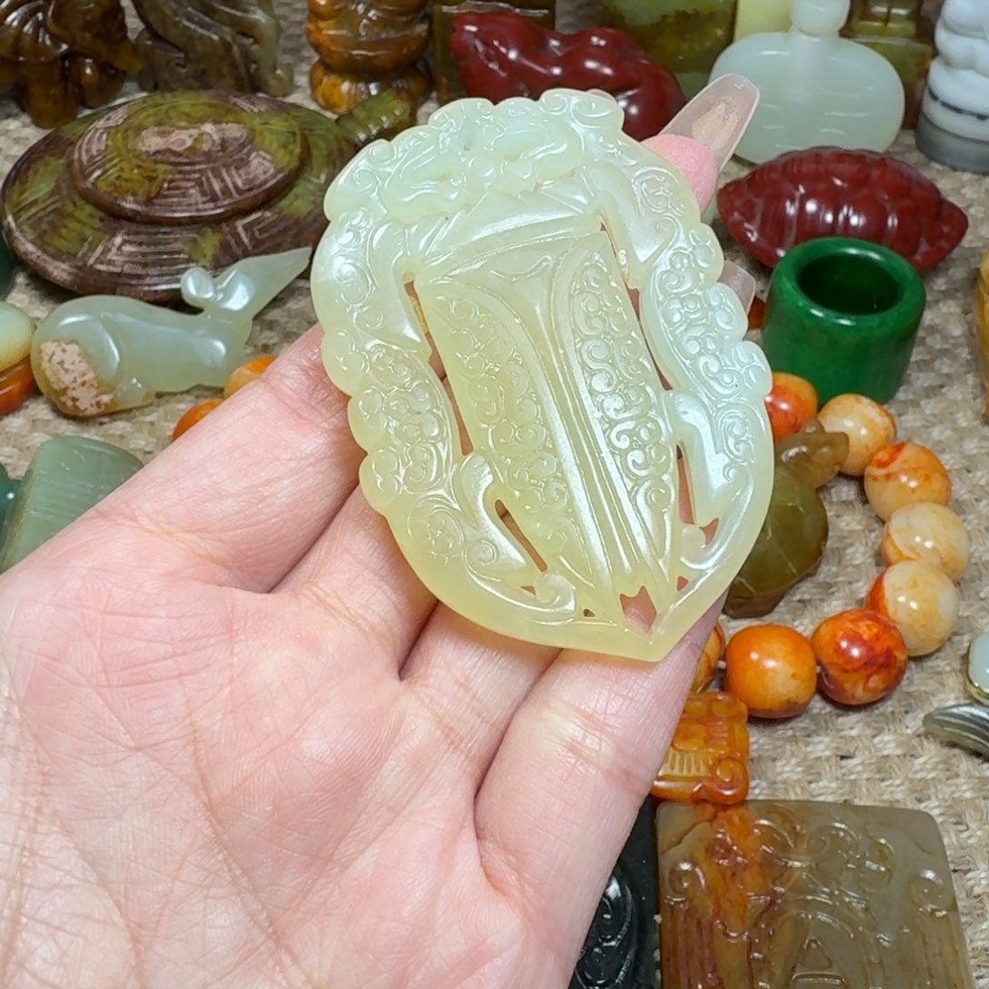 吊坠白玉菩提挂件