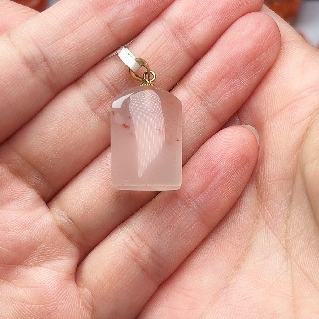 南红玛瑙珠宝奇石银S925镶嵌吊坠不退不换默认微瑕