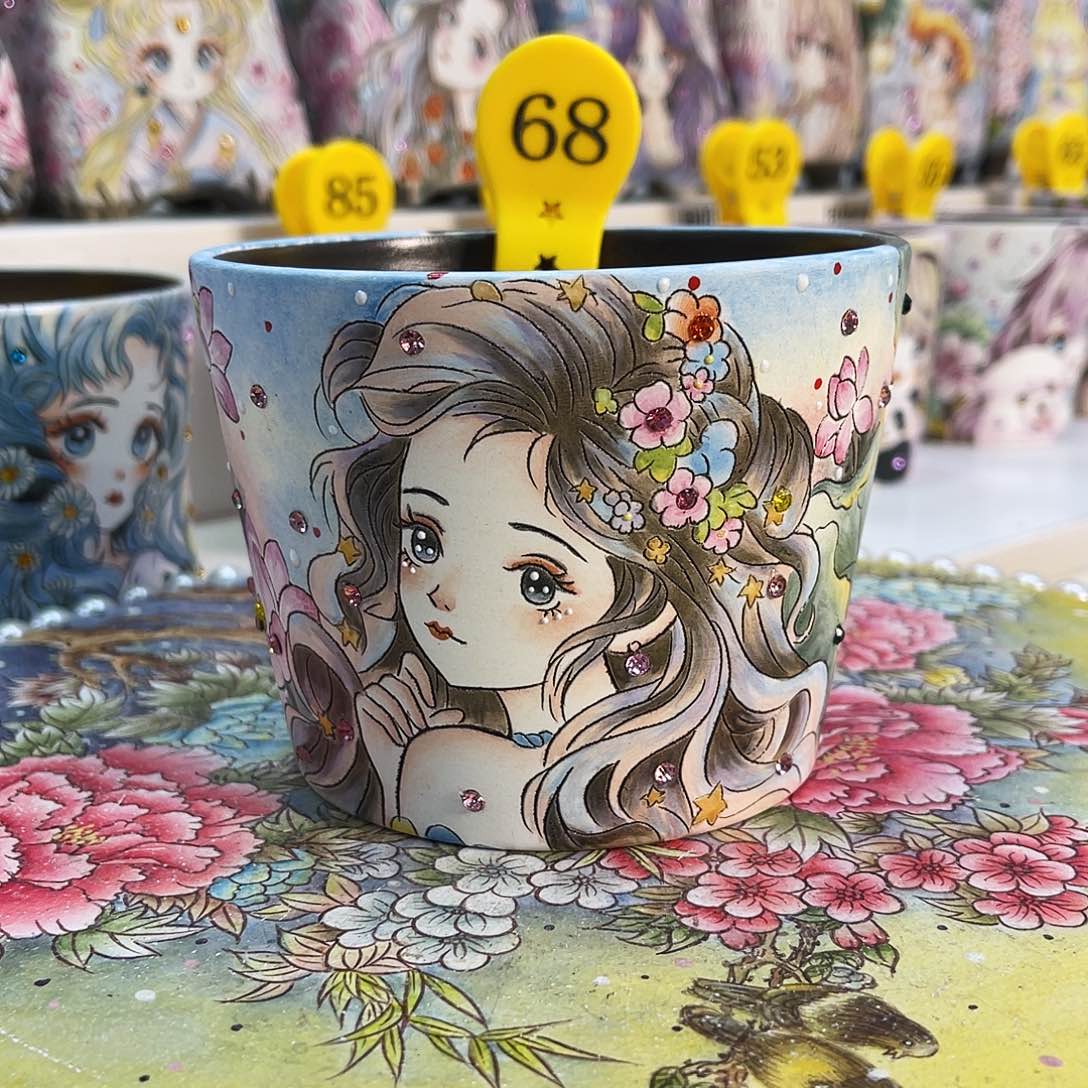 红陶薄雾花盆一物一拍