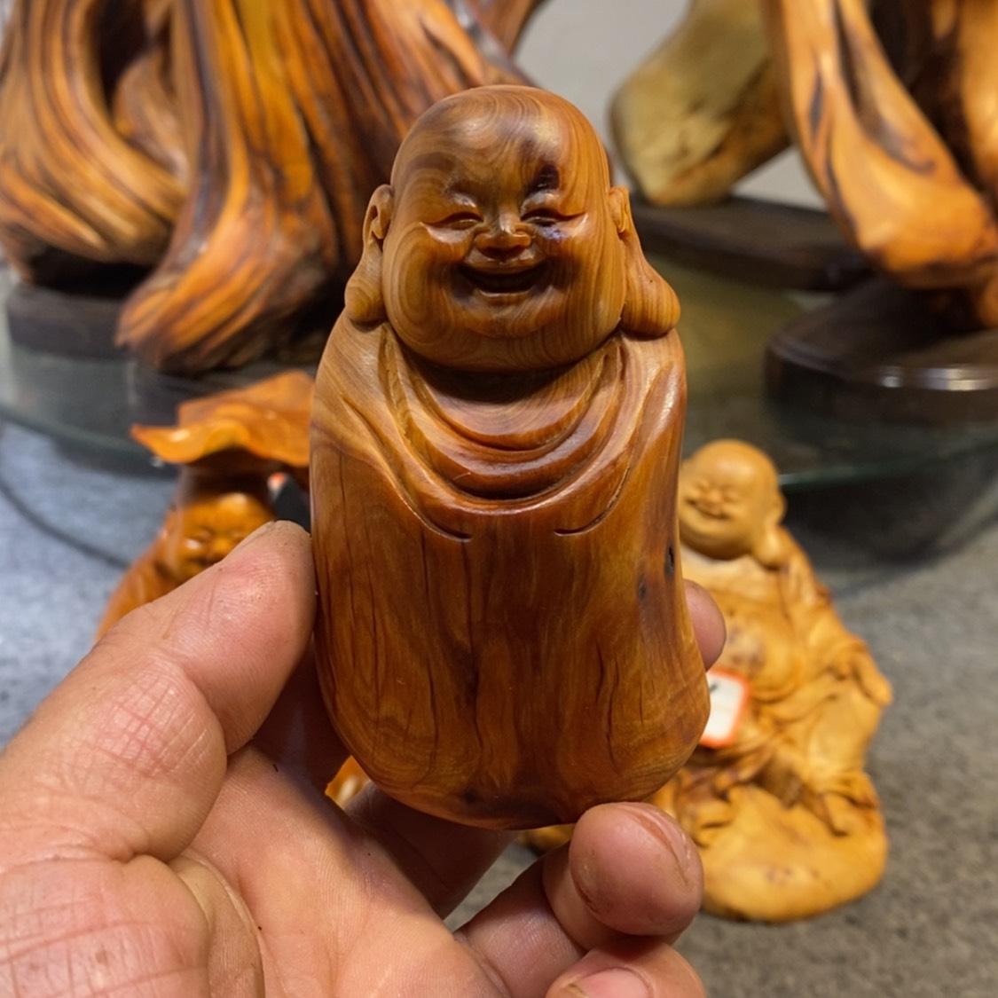 【闪购商品】柏木（崖柏）木雕工艺品摆件根雕崖柏手把件