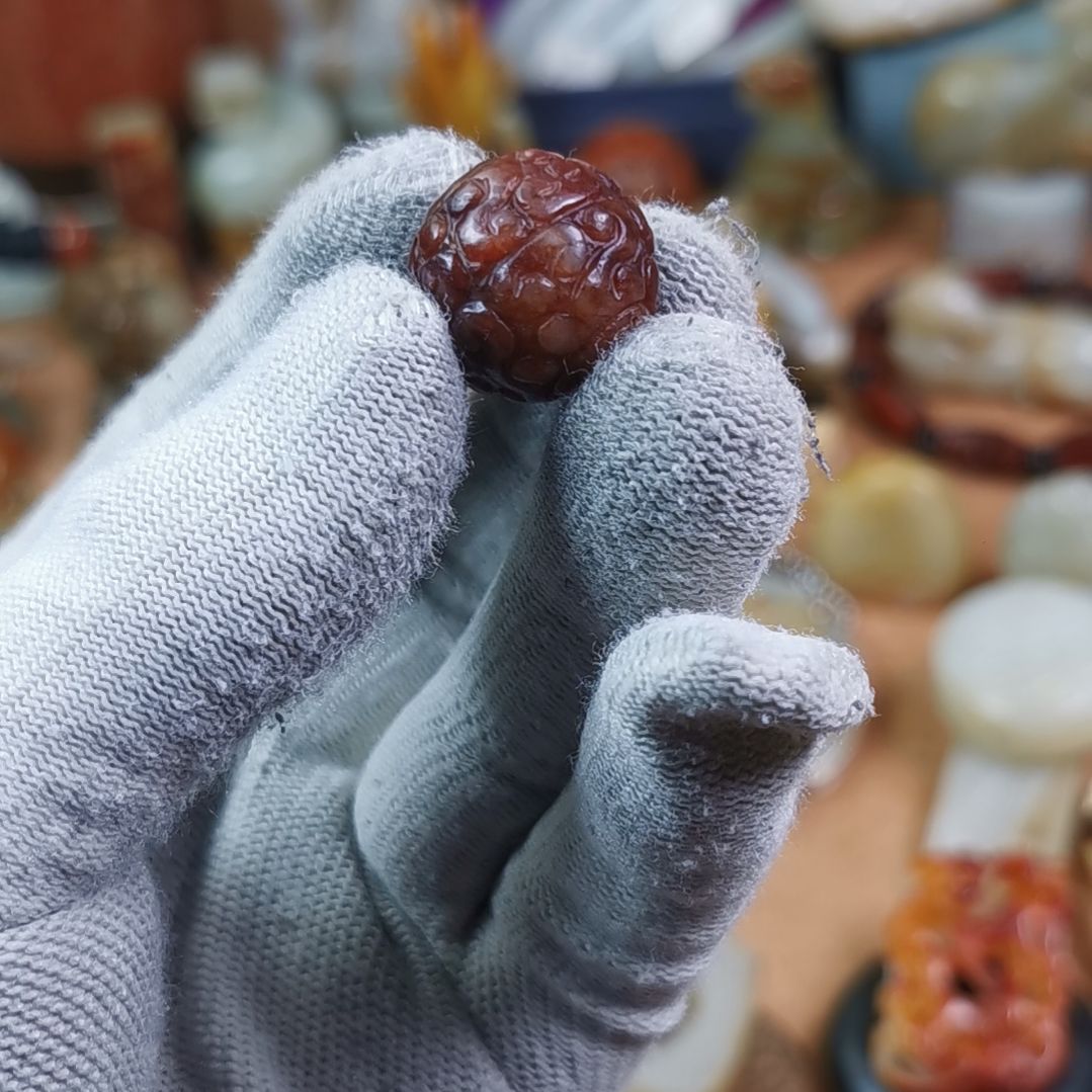 和田玉（糖玉）车挂未镶嵌喜****风