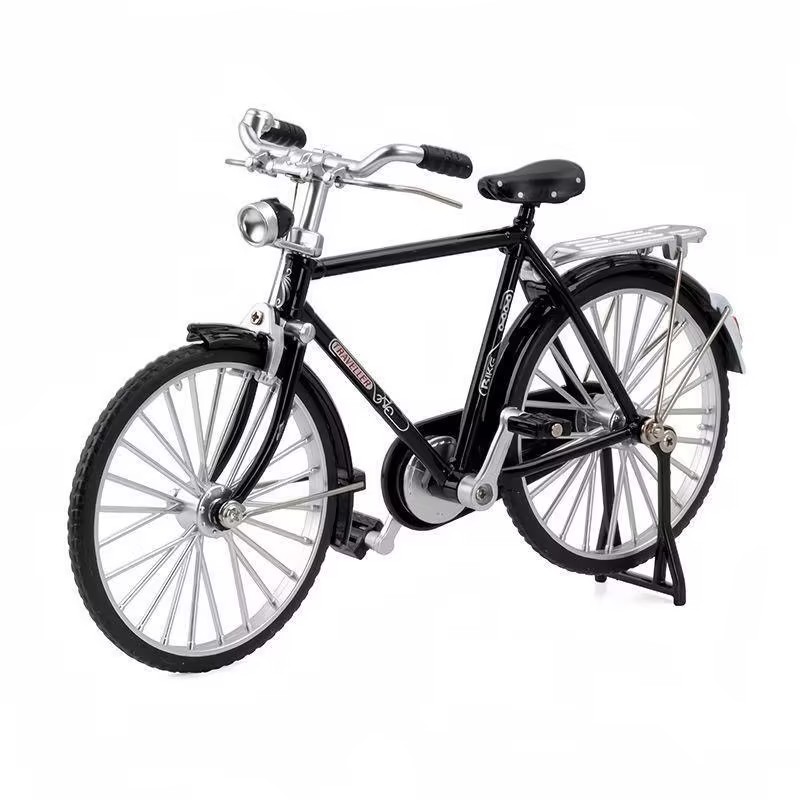 经典二八大杠自行车模型二八杠合金怀旧玩具摆件车模