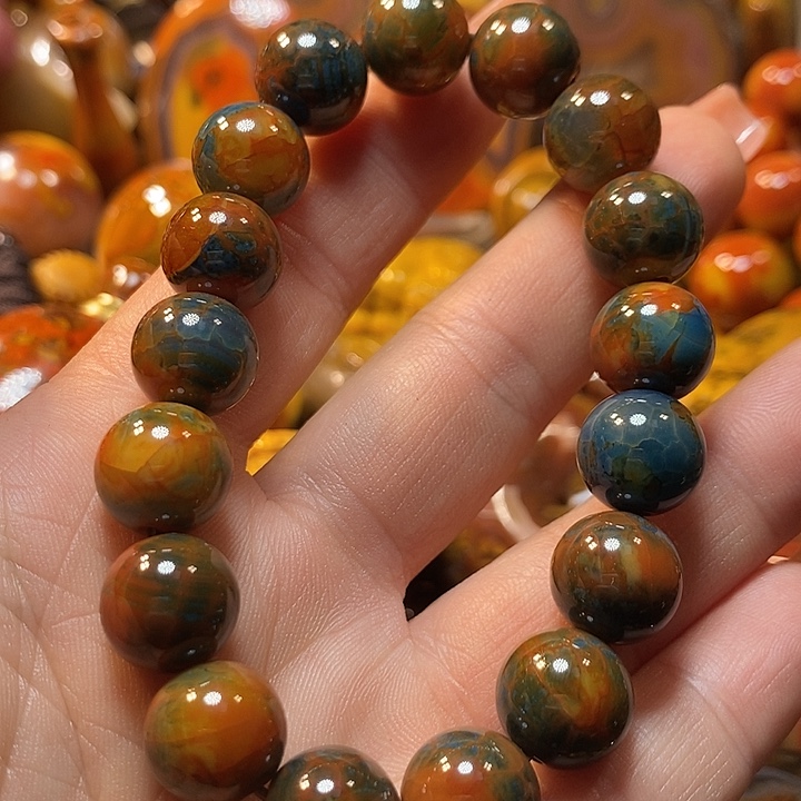 海***空玛瑙/玉髓未镶嵌手链