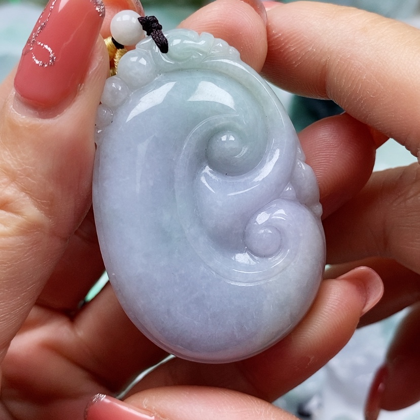 【闪购商品】翡翠颈饰未镶嵌天然翡翠A货如意