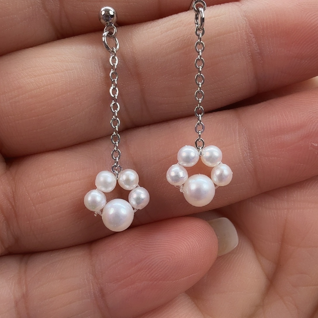 耳饰未镶嵌淡水珍珠