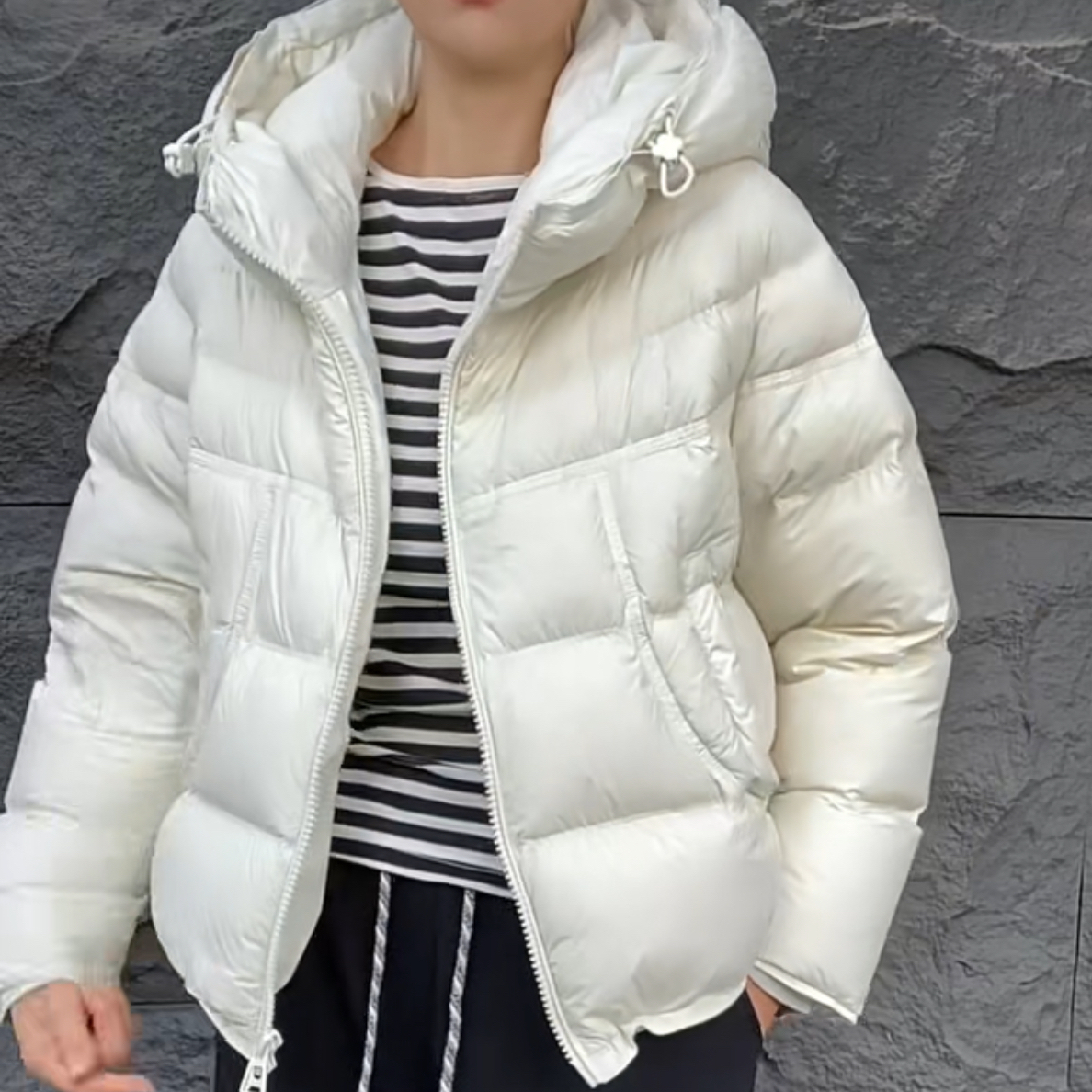 样样红（韩系高级连帽短款棉衣）