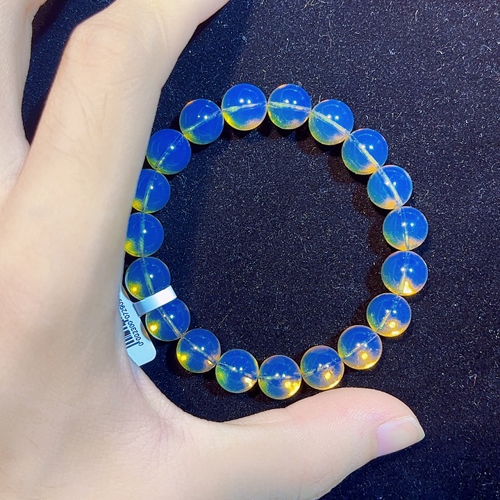 未镶嵌蓝珀珠宝奇石10mm