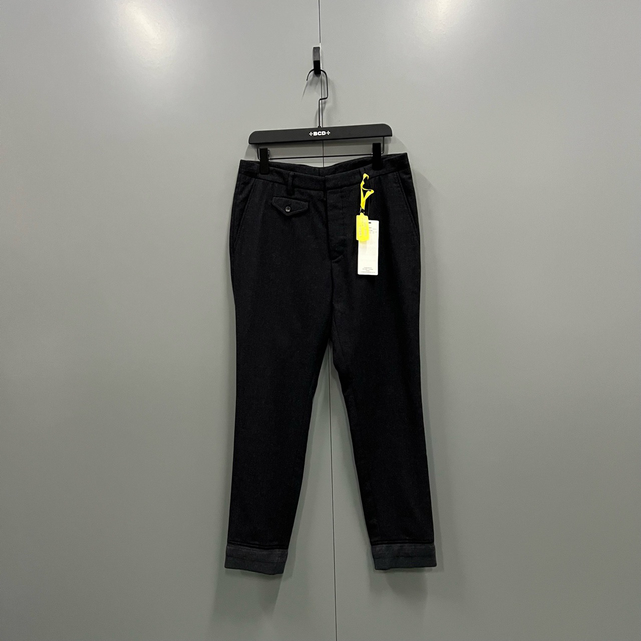 95新 GUCCI/古驰 （jp）220 黑色羊毛长裤 46码/