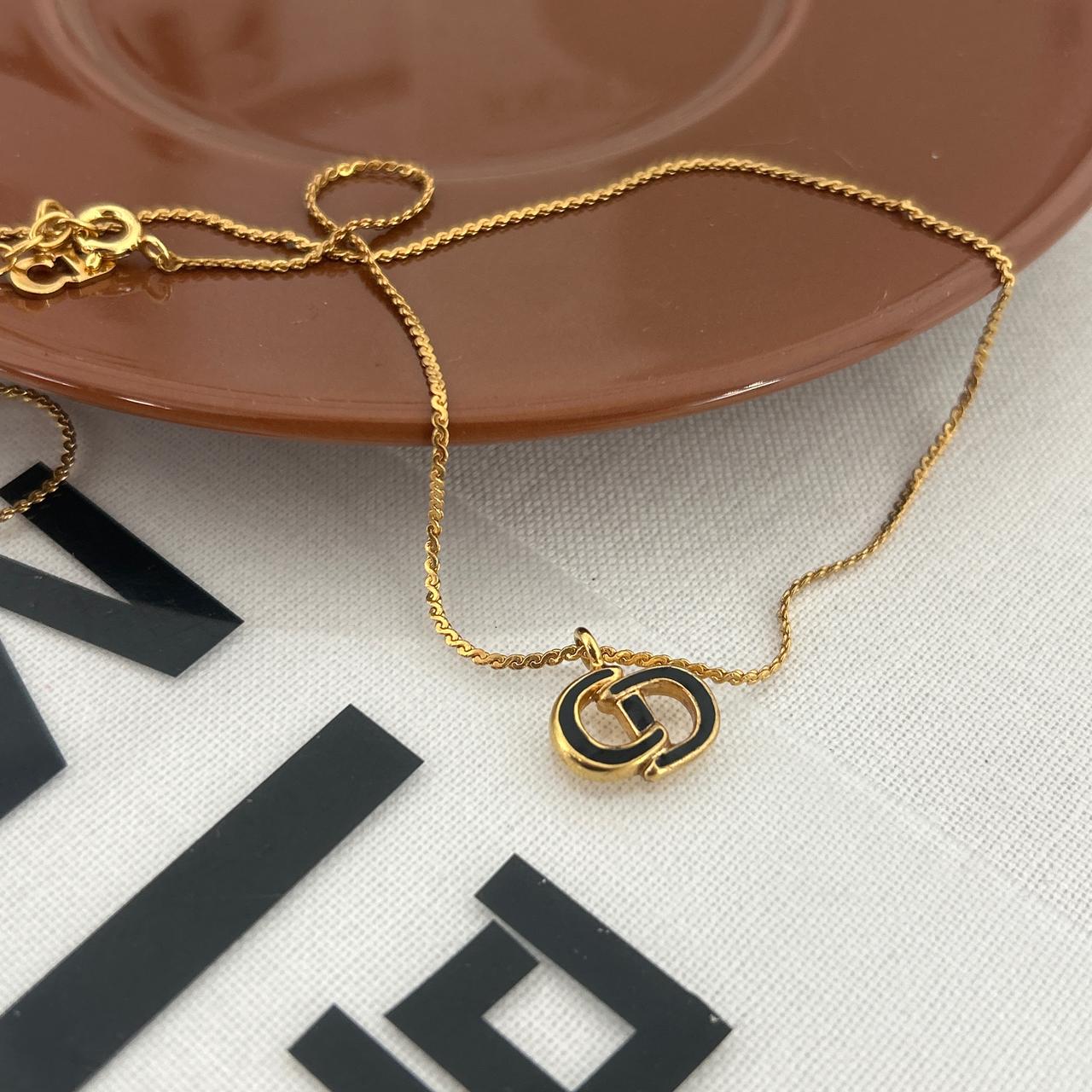 8377 Dior金色CD logo项链 项链/吊坠