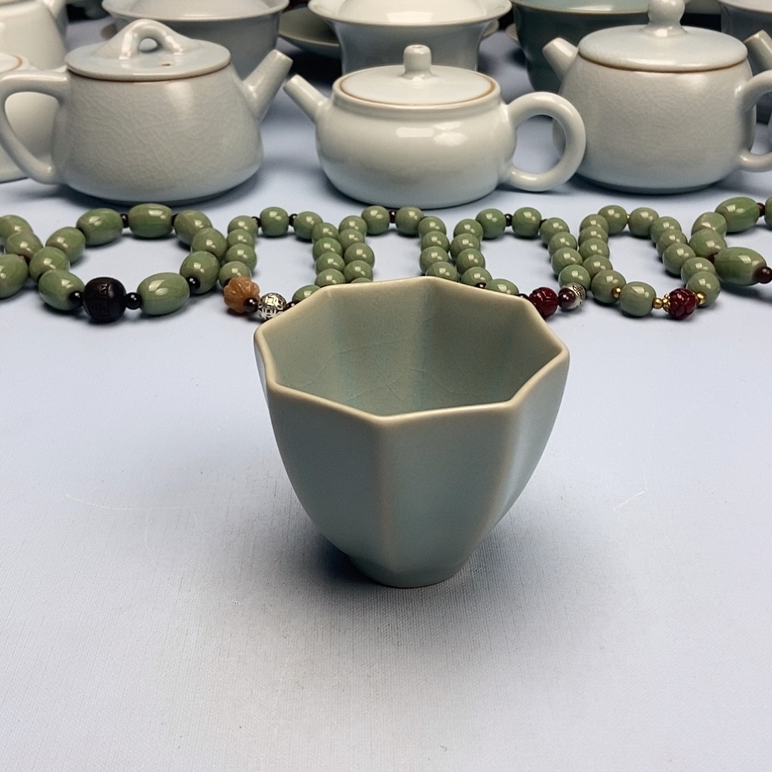 杯仿古釉八方杯原矿原釉原产地