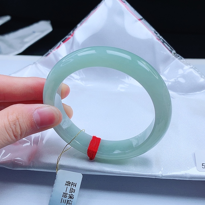 翡翠手镯未镶嵌缅甸天然a货手镯54