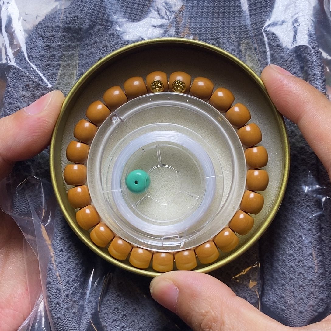 猴头核桃手串双18k金标小直切9+全品240号