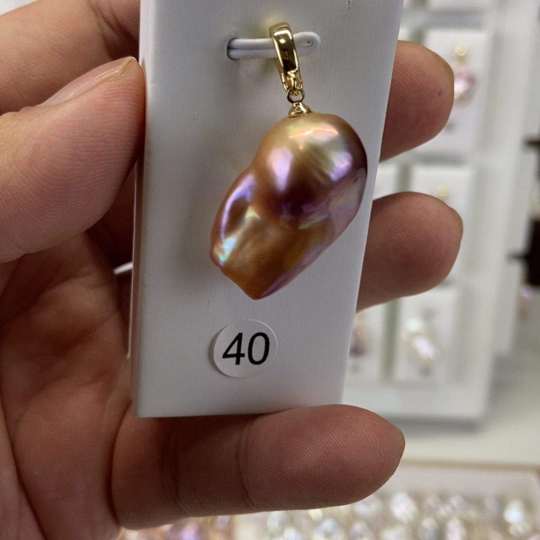 淡水珍珠合金吊坠(不含链)