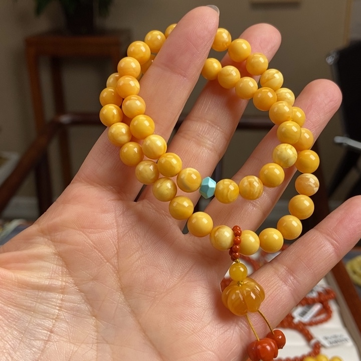 琥珀手链未镶嵌蜜蜡手串7