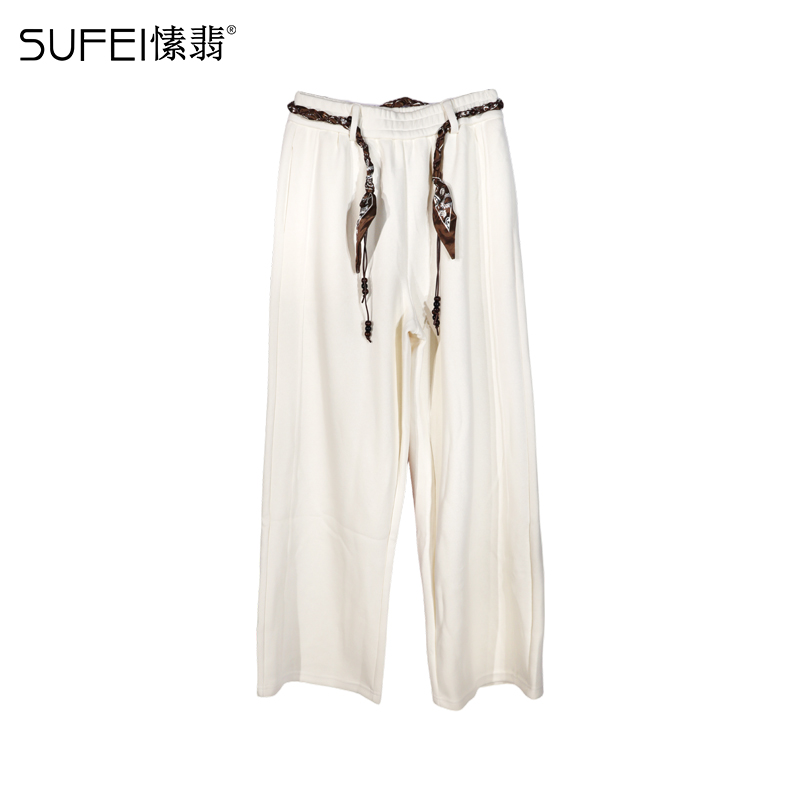 SUFEI/愫翡S54XX1577A 冬季新款简约纯色休闲裤 1577