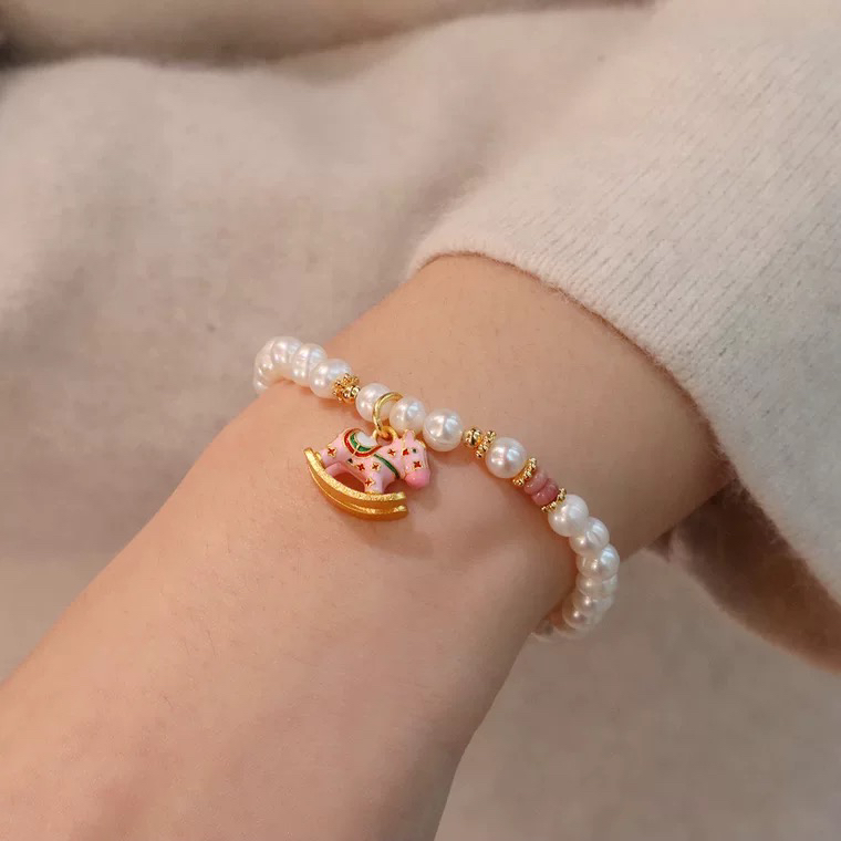 6042【5mm】轻奢彩色小马手链