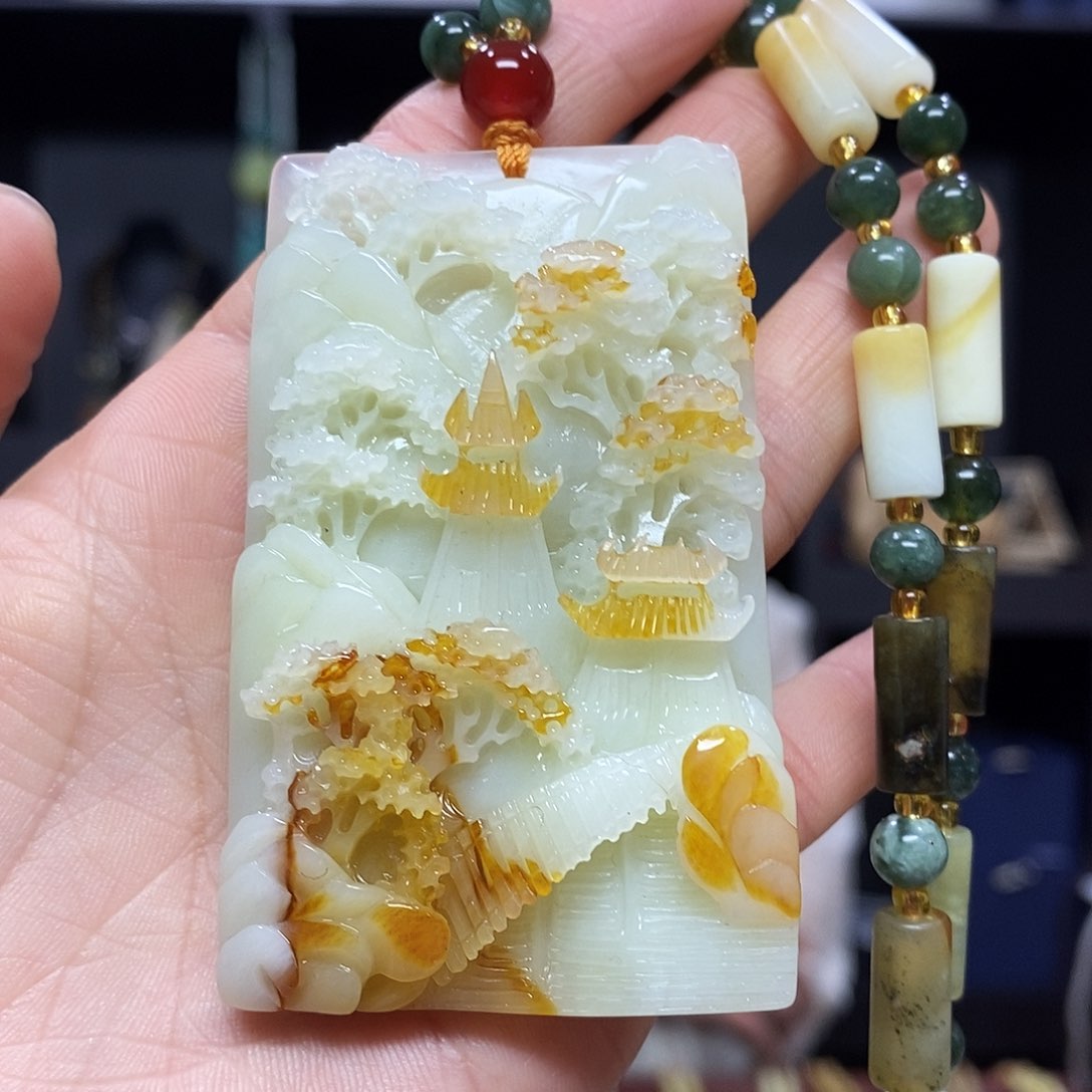 岫玉挂件吊坠未镶嵌