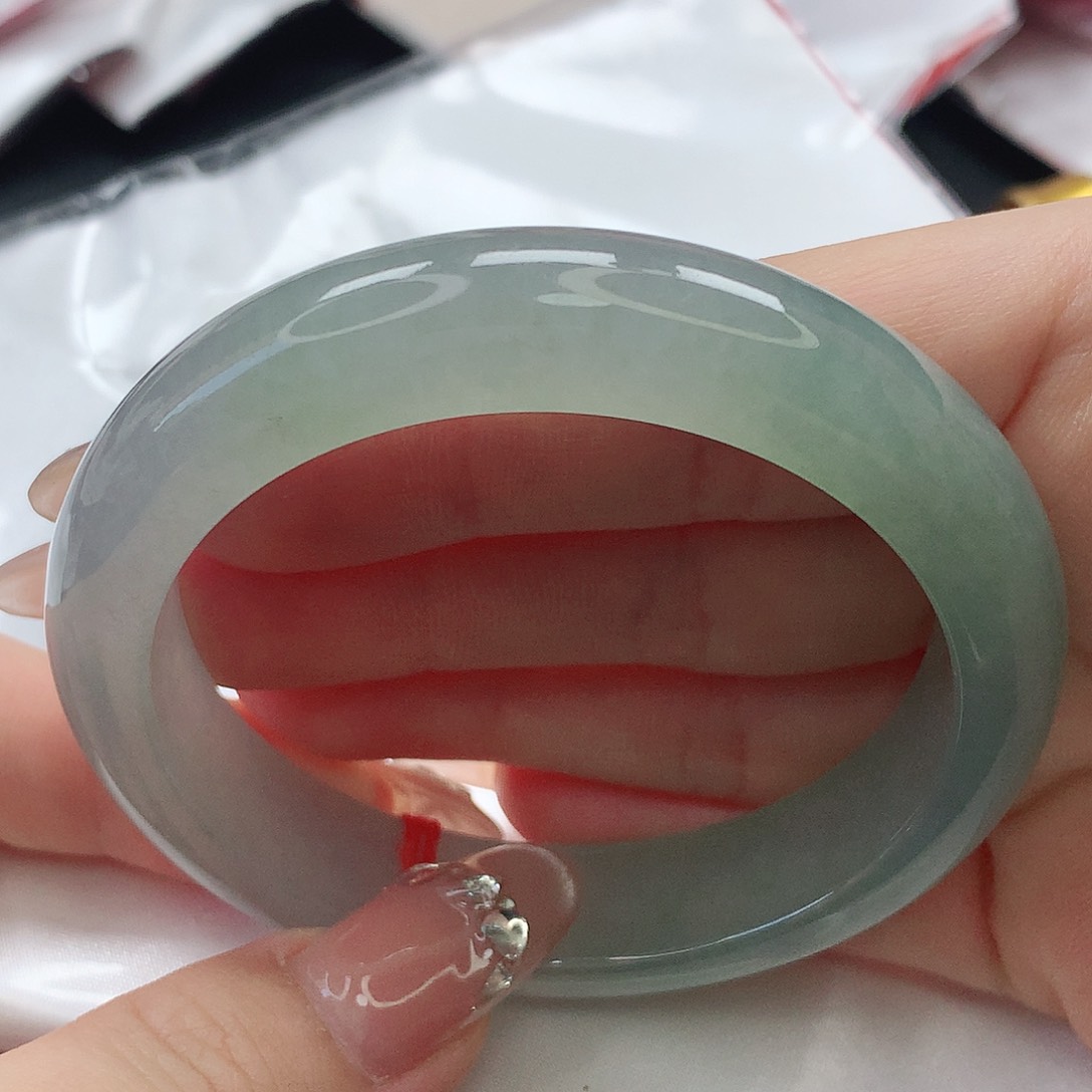 翡翠手镯未镶嵌缅甸天然A货翡翠16号