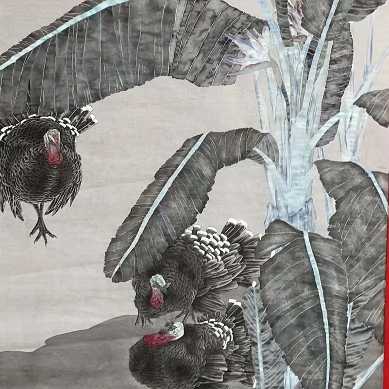 国画苏盼老师作品 （带合影视频）