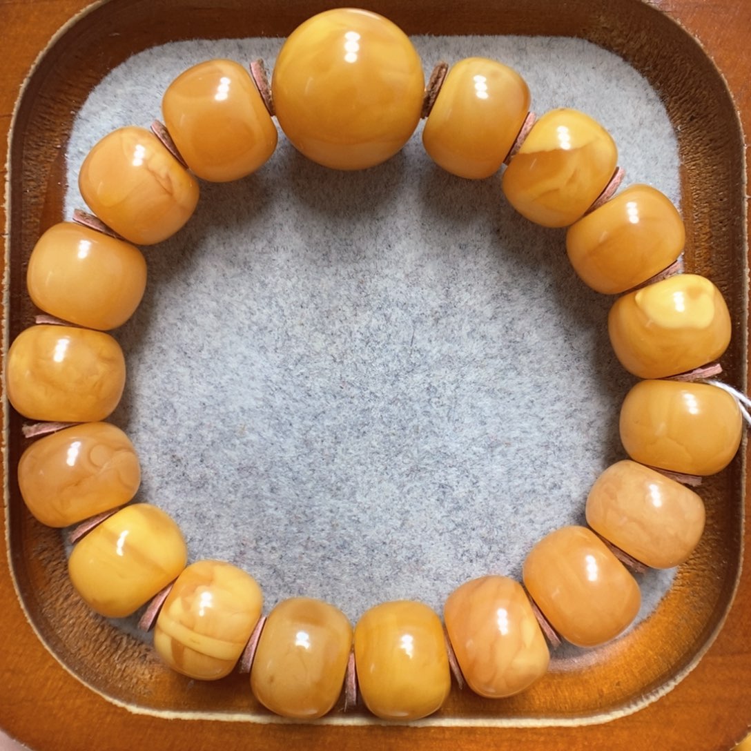 蜜蜡手串未镶嵌蜜蜡手串